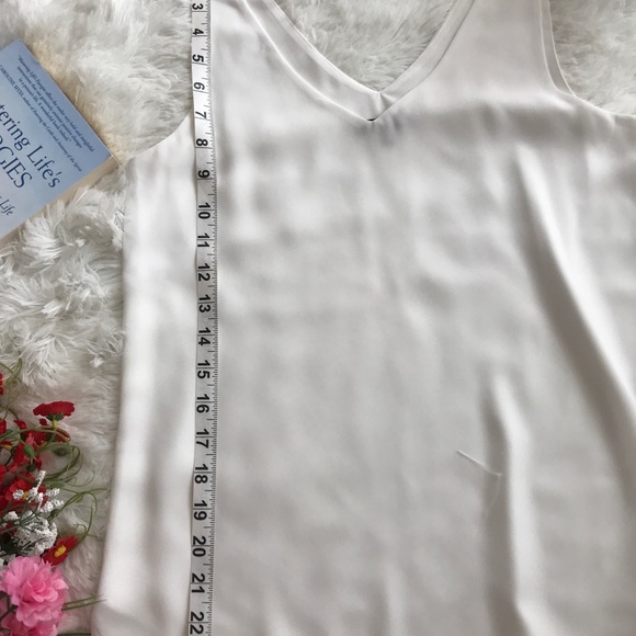 RW & CO. Solid Silky Crepe Wide Strap Cami Blouse - Picture 6 of 7